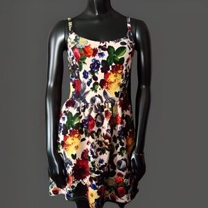 Soprano brand floral spaghetti strapped mini dress, size M